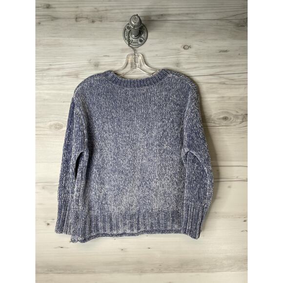 Cynthia Rowley Sweater Womens XS Blue Chenille Knit Crewneck Pullover Soft - Picture 8 of 8